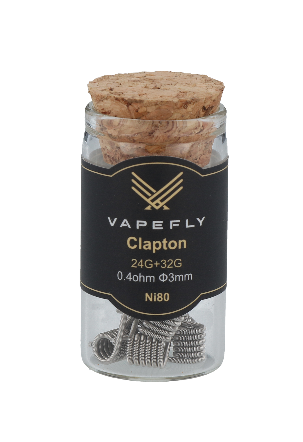 Vapefly Ni80 Clapton Coil 24GA+32GA 0,4 Ohm (6 Stück pro Packung)