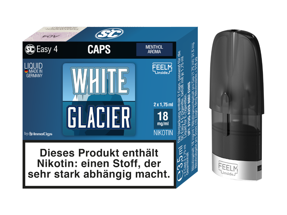 SC Easy 4 Caps White Glacier Fresh (2 Stück pro Packung)