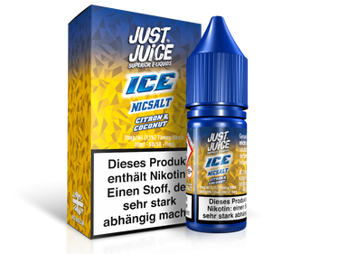 Just Juice - Citron & Coconut Ice - Nikotinsalz Liquid