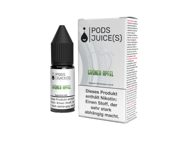Pods Juice(s) - Grüner Apfel - Nikotinsalz Liquid
